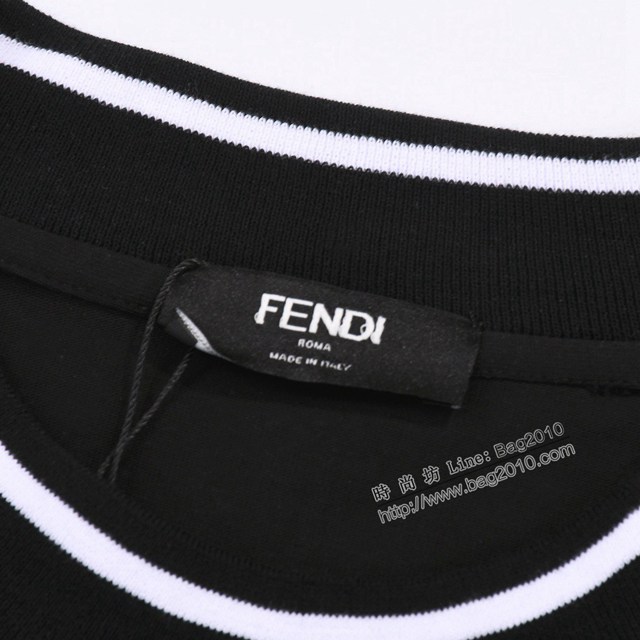 Fendi專門店芬迪2023SS新款立體壓花工藝T恤 男女同款 tzy2804